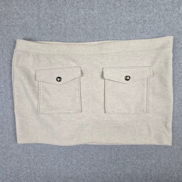 NWT H&M Skirt Womens Size XXL Mini Low waist flap front pockets - Picture 1 of 12